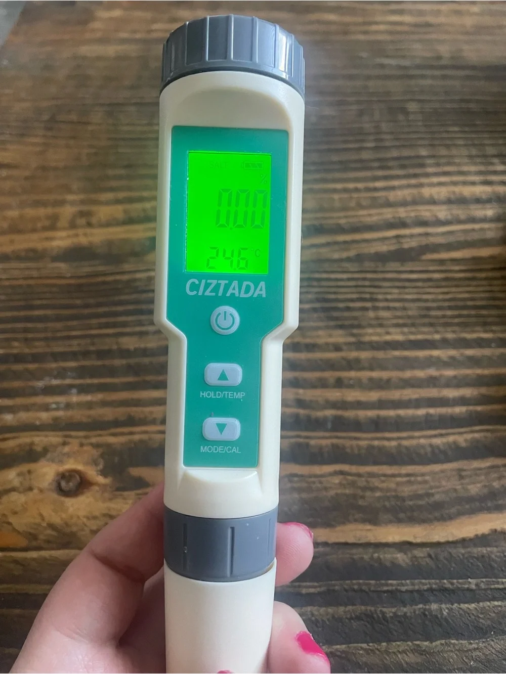 CIZTADA Digital Salinity Tester - White & Teal